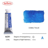 Holbein Artists' Transparent Aquarela Tinta, Tubos Aquarela, Art Aquarela, Pigmento Profissional, Suprimentos de Desenho, 15ml, 0.5oz