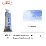 Holbein Artists' Transparent Aquarela Tinta, Tubos Aquarela, Art Aquarela, Pigmento Profissional, Suprimentos de Desenho, 15ml, 0.5oz