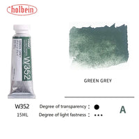 Holbein Artists' Transparent Aquarela Tinta, Tubos Aquarela, Art Aquarela, Pigmento Profissional, Suprimentos de Desenho, 15ml, 0.5oz