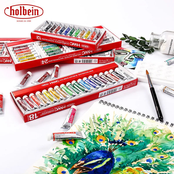 Holbein Watercolor Paint : Set Of 5ml : Tubes x 30 (W407)