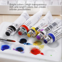 Holbein Professional Artist 108 Color Transparent Watercolor Paint Set 5ml Tube Sub-pack, Art Gouache Paint for Student Drawing