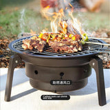 Home BBQ Grill Outdoor Cooking Equipment Portable BBQ Grill Camping Charcoal Grill Camping Cookware