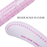INNE 4/5/6/7/8/9/10/13PCS Set Ruler Sewing Tools Accessories Tailor Measuring Kit Drawing Yardstick Sleeve Arm French Curve