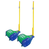 AOOKMIYA Indoor Outdoor Moveable Portable Steel School Games Badminton Net Stand Pole Badminton Post