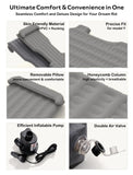 AOOKMIYA Inflatable Mattress Car Travel Self-Inflating Air Mattress Folding Camping Sleeping Air Bed With Pillow & Air Pump