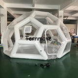AOOKMIYA Inflatable football soccer sports dome net tent camping bubble hotel house trade show and event tents