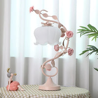 Iron Art Decorative Table Lamp Warm Romantic Girl Bedroom Bedside Lamp Changming KT-C