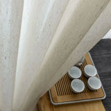 Japanese Style Tulle Curtains Window for Living Room Brown Cotton Linen Voile Curtains For Bedroom Sheer Curtains Drapes