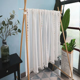 Japanese embroidery curtain tulle Bookcase cabinet curtains coffee door curtain versatile custom cotton linen partition yarn