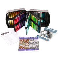 KALOUR 132pcs cor lápis óleo lápis conjunto pintura arte conjunto lápis colorido oleosa com saco protable desenho conjunto para a arte desenhar esboço