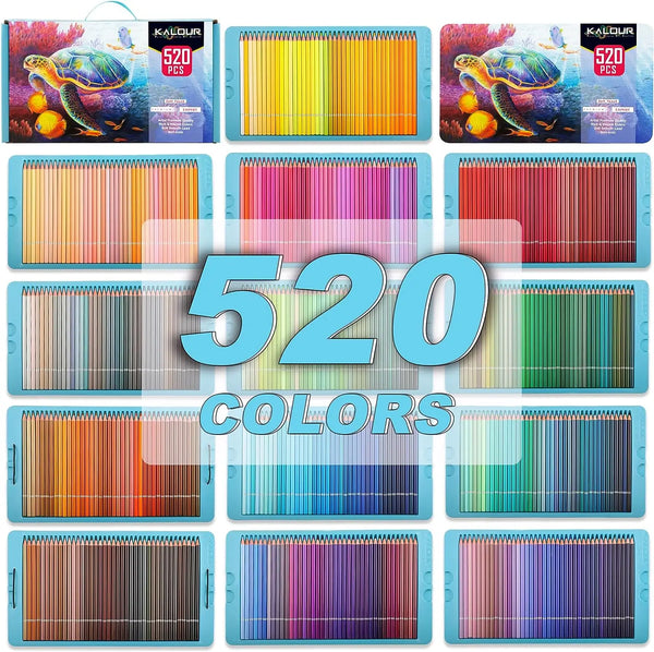 Kalour Professional 240 Colors Colored Pencils Set Artists Soft
