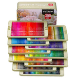 KALOUR300 Colors Colored Pencils Set Artists Soft Core Vibrant Color Coloring Sketching Pencils Adults Beginners