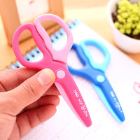 Kids Safe Scissors DIY Handwork Tools Plastic Kindergarten Homework School Art Class Paper Cutter Handmade DIY Card Gift 6067