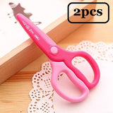 Kids Safe Scissors DIY Handwork Tools Plastic Kindergarten Homework School Art Class Paper Cutter Handmade DIY Card Gift 6067