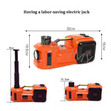 Kit hidráulico elétrico do carro Jack, 5 Ton, 12V, Ferramenta de reparo para garagem SUV