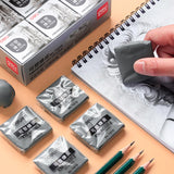 Kneadable Art Erasers Pencil Rubber Very Soft Grey Color Sketch Professional Drawing School Students Kids Class Funny Toy 71070