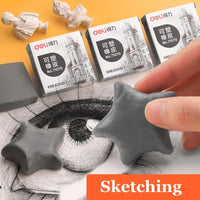 Kneadable Art Erasers Pencil Rubber Very Soft Grey Color Sketch Professional Drawing School Students Kids Class Funny Toy 71070