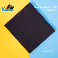 Kuelox preto/branco óleo pastel pintura livro papelão recarga 20 folhas 240g pintura papel profissão estudante arte suprimentos