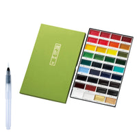 Kurettake GANSAI TAMBI 36 Color Set Aquarela Pintura Set Profissional para Artistas Pintura AP-Certified Aquarela Escova Desenho