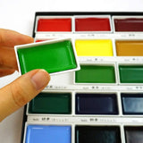 Kurettake GANSAI TAMBI 36 Color Set Aquarela Pintura Set Profissional para Artistas Pintura AP-Certified Aquarela Escova Desenho