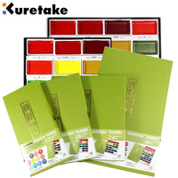 Kurettake-Pigmento De Tinta Aquarela Sólida, Desenho Suprimentos De Arte, Livremente Solúvel, Uso De Pintura Profissional, 12 Cores, 18 Cores, 24 Cores, 36 Cores, 1 Conjunto