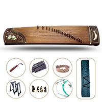 LOMMI Master Guzheng Handmade Harp Koto Chinese Guzheng Sandalwood Paulownia Acient Girl Pattern Inlay Full Accessories KIT NEW