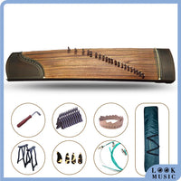 LOOK 21 Strings Standard Black Sandalwood Guzheng Chinese Zither String Instrument Level 10 Exam Professional Performance