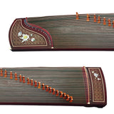 LOOK Advanced Grade Rosy Sandalwood Chinese Harp Nice Flower Shell Inlay Full Accessories Guzheng Nails Strings Stands Hammer