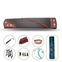 LOOK Carved Rosy Sandalwood Guzheng Instrument Chinese Koto Hand-carved 163cm 21Strings Standard For Performance