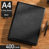 Large Capacity Business Card Holder Book 1000/600/400/360 Slot Business Card Organizer PU Leather Name Card Book Card Binder A4