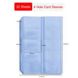 Large Capacity Business Card Holder Book 1000/600/400/360 Slot Business Card Organizer PU Leather Name Card Book Card Binder A4