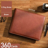 Large Capacity Business Card Holder Book 1000/600/400/360 Slot Business Card Organizer PU Leather Name Card Book Card Binder A4