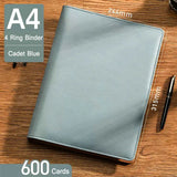 Large Capacity Business Card Holder Book 1000/600/400/360 Slot Business Card Organizer PU Leather Name Card Book Card Binder A4