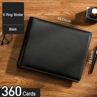 Large Capacity Business Card Holder Book 1000/600/400/360 Slot Business Card Organizer PU Leather Name Card Book Card Binder A4