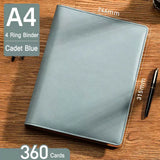 Large Capacity Business Card Holder Book 1000/600/400/360 Slot Business Card Organizer PU Leather Name Card Book Card Binder A4