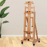 AOOKMIYA Large Easel Wooden Caballete Pintura Artist Oil Painting Easel Dual Purpose Painting Stand Gouache Aquarelle Sketching Chevalet