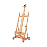 AOOKMIYA Large Wooden Easel Caballete De Pintura Artist Oil Painting Wood Easel Stand for Painting Advertising Display Stand Art Supplies