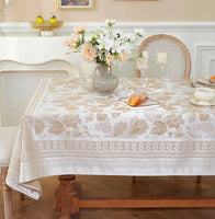 Light luxury retro style rectangular table cover high temperature waterproof oil proof tablecloth