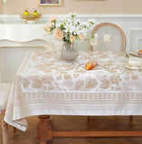 Light luxury retro style rectangular table cover high temperature waterproof oil proof tablecloth