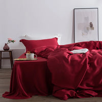 AOOKMIYA Liv-Esthete Romantic 100% Silk Bedding Set Mulberry Beauty Silk Bed Set Beauty Quilt Cover Pillowcase Double Queen King Sheet