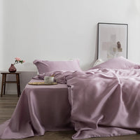 AOOKMIYA Liv-Esthete Romantic 100% Silk Bedding Set Mulberry Beauty Silk Bed Set Beauty Quilt Cover Pillowcase Double Queen King Sheet