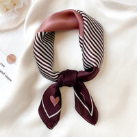 Luxury Brand Print Headband Scarf Women Fashion Silk Satin Hair Band Bag Wrist Foulard Bandana Neckerhicef Shawl Wraps Hijab New