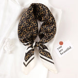 Luxury Brand Print Headband Scarf Women Fashion Silk Satin Hair Band Bag Wrist Foulard Bandana Neckerhicef Shawl Wraps Hijab New