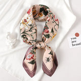 Luxury Brand Print Headband Scarf Women Fashion Silk Satin Hair Band Bag Wrist Foulard Bandana Neckerhicef Shawl Wraps Hijab New