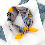 Luxury Brand Print Headband Scarf Women Fashion Silk Satin Hair Band Bag Wrist Foulard Bandana Neckerhicef Shawl Wraps Hijab New