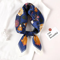 Luxury Brand Print Headband Scarf Women Fashion Silk Satin Hair Band Bag Wrist Foulard Bandana Neckerhicef Shawl Wraps Hijab New