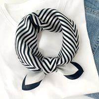 Luxury Brand Print Headband Scarf Women Fashion Silk Satin Hair Band Bag Wrist Foulard Bandana Neckerhicef Shawl Wraps Hijab New