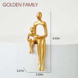 Luxury House Decorations Family Sculpture Room Decor Wedding Gifts Art Statue Figurines Living Room Bedroom Home Interior office