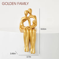 Luxury House Decorations Family Sculpture Room Decor Wedding Gifts Art Statue Figurines Living Room Bedroom Home Interior office