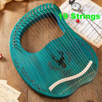 Lyre Harp 16/19/21/24/27/32 Strings Piano Harp Lyre Harp Wooden Mahogany Musical Instrument With Tuning Wrench Spare Strings